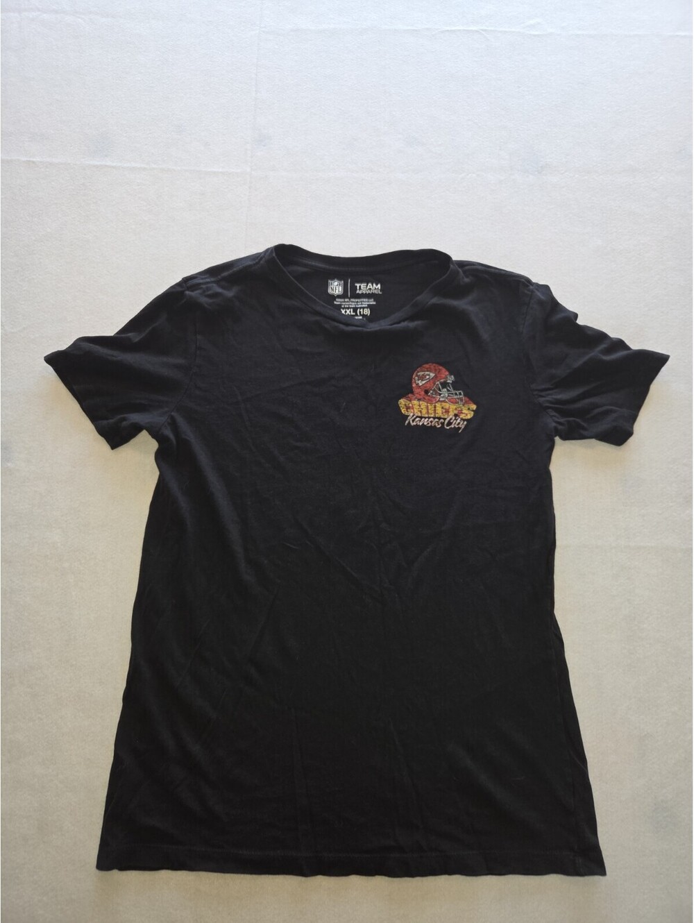 Kansas City Chiefs Kids XXL Tshirt Size 18 NFL Team Apparel CB1 0019